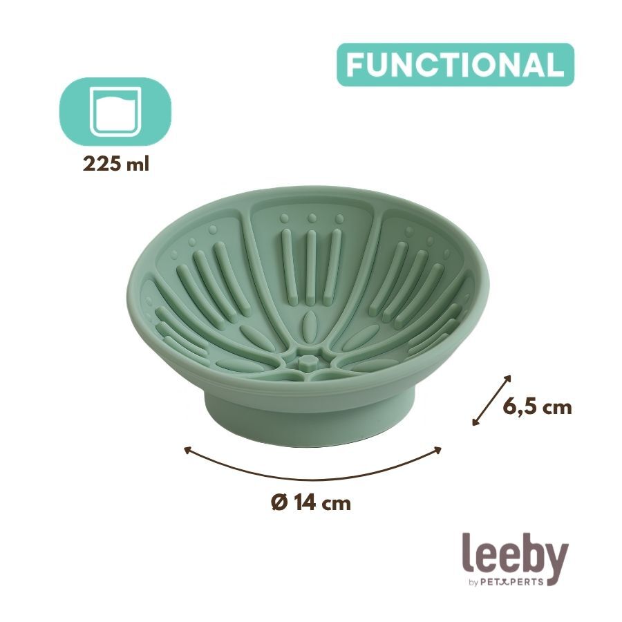 Leeby Comedouro Verde de Silicone para gatos, , large Imagem n&uacute;mero 4