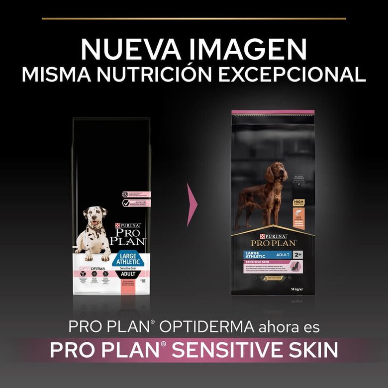 14 kg Pro Plan Large Athletic Adult Salmão Peles Sensíveis ração para cães,  Imagem número 2 14 kg Pro Plan Large Athletic Adult Salmão Peles Sensíveis ração para cães, , large Imagem número 2