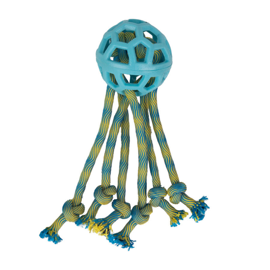 Tootoy! Pull Octopus Rope brinquedo corda com bola para c&atilde;es, , large Imagem n&uacute;mero 2