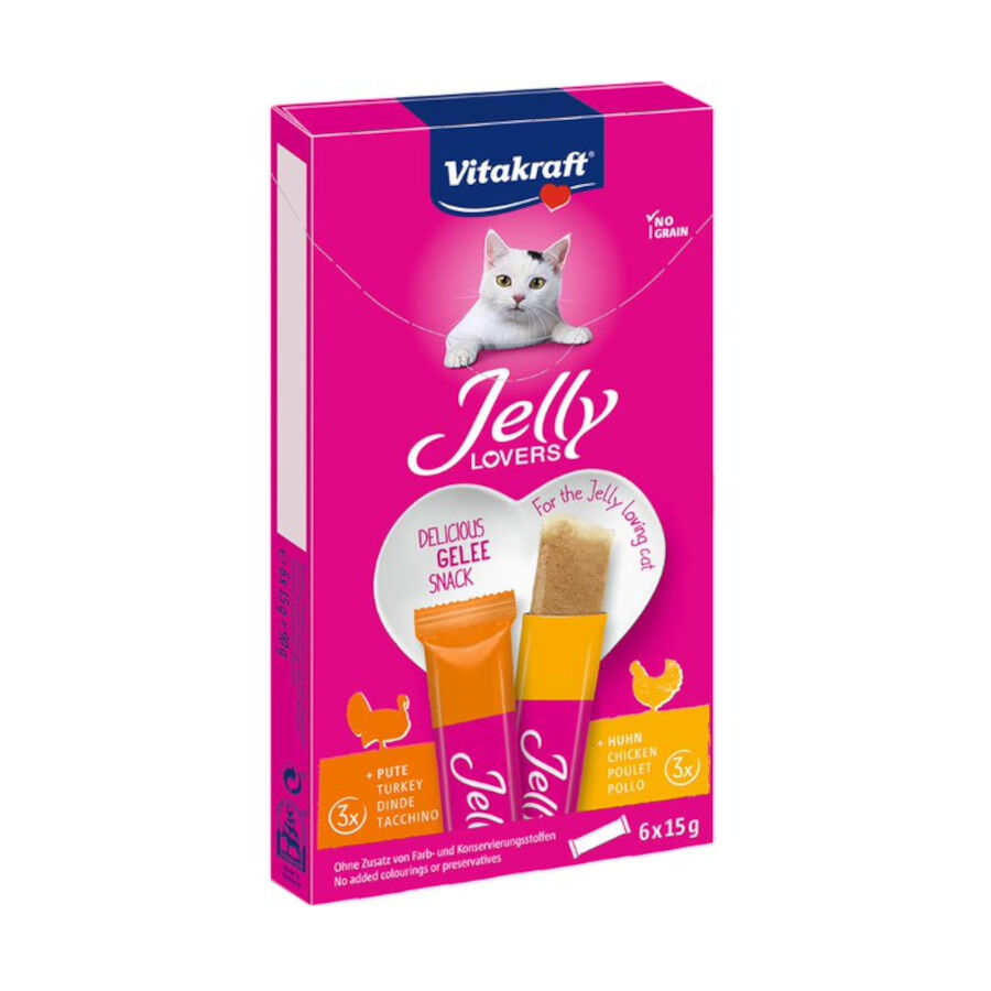 6 sticks Vitakraft Jelly Lovers Peru e Frango Jelly Lovers para gatos, , large Imagem n&uacute;mero 1
