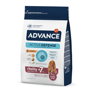 Advance Active Defense Medium Senior +7 Frango e Arroz ração para cães
