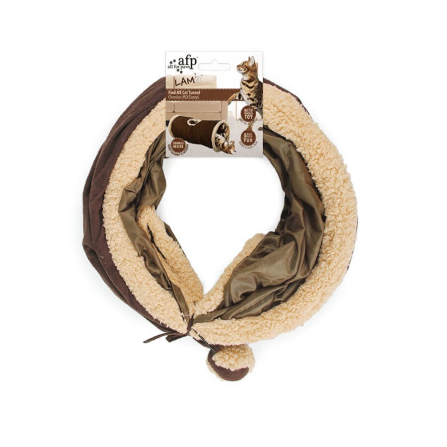 All For Paws T&uacute;nel dobr&aacute;vel castanho para gatos, , large Imagem n&uacute;mero 2