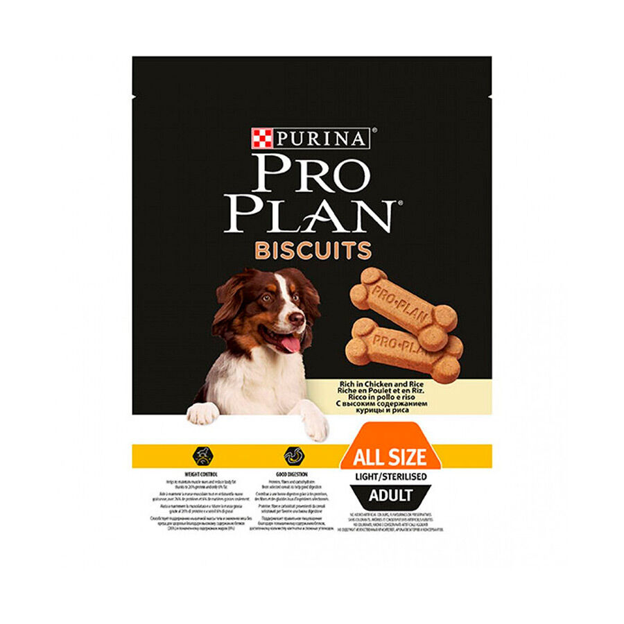 400 g Pro Plan Ossinhos Light/Sterilised para c&atilde;es, , large Imagem n&uacute;mero 1