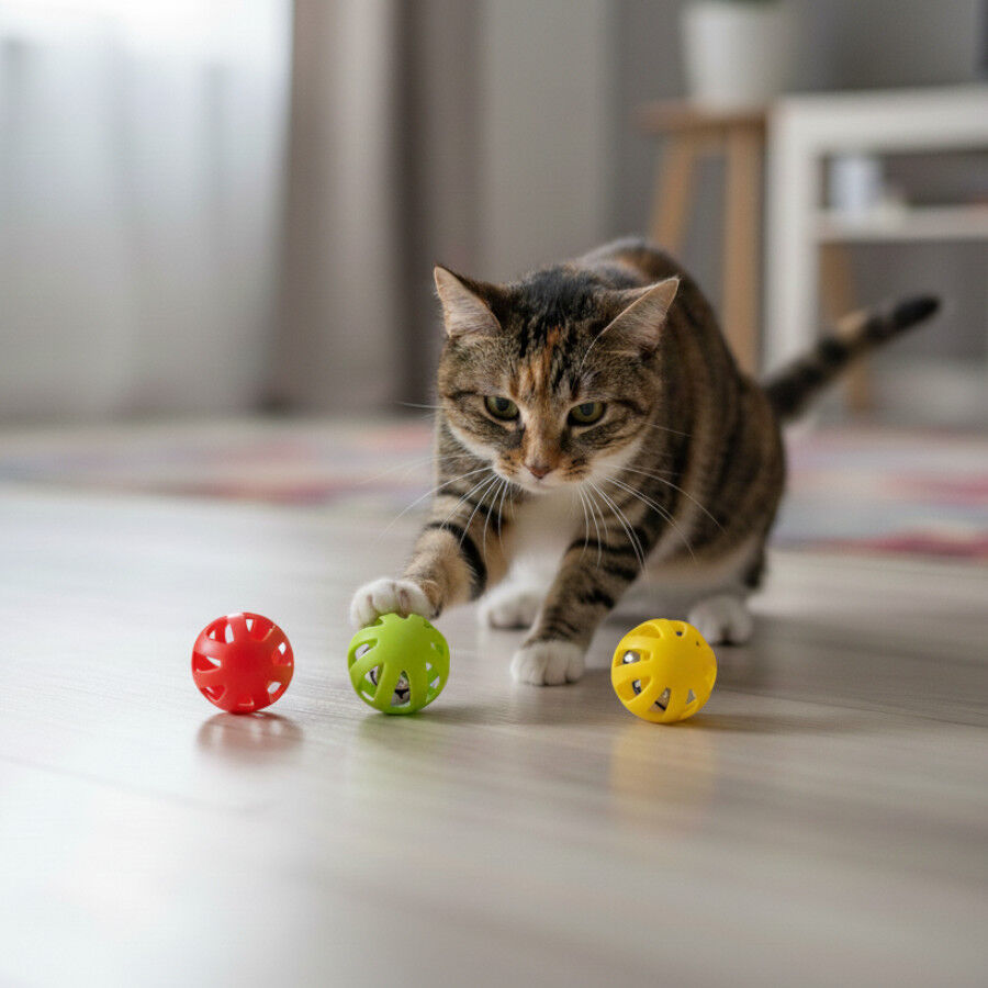 Tootoy! Chase & Play Bola interativa com guizo para gatos, , large Imagem n&uacute;mero 1