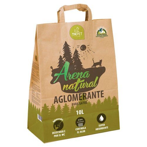 10 L TK-Pet Areia Natural Aglomerante para gatos, , large Imagem n&uacute;mero 1
