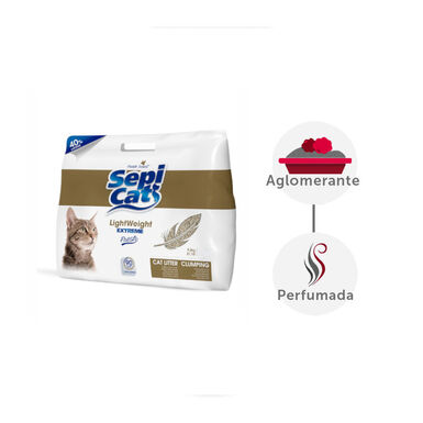 Sepicat LightWeight Extreme Fresh Areia Aglomerante para gato
