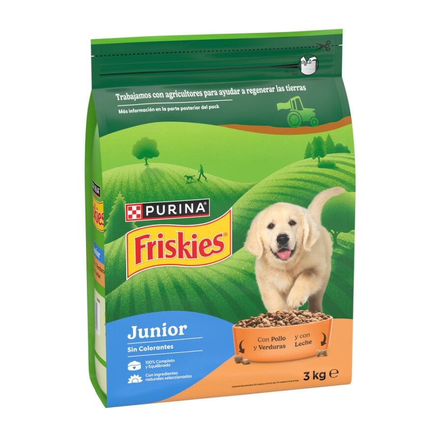 Friskies Junior frango e legumes ra&ccedil;&atilde;o cachorros, , large Imagem n&uacute;mero 3