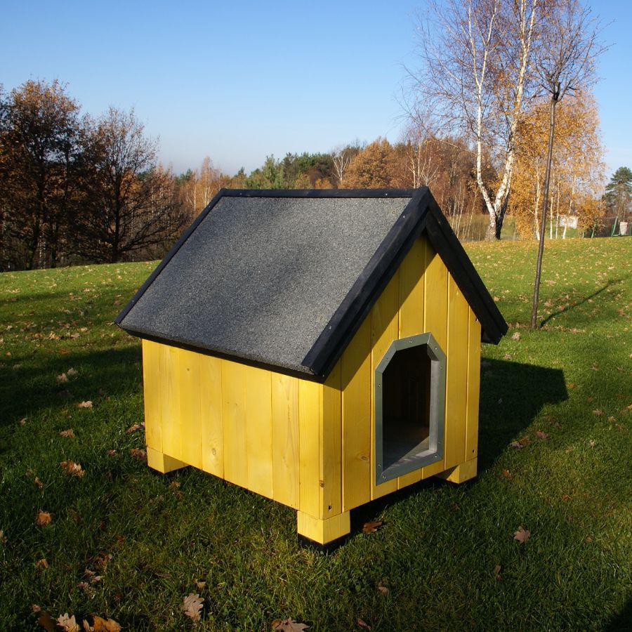 TK-Pet Alpine Casota de Madeira Amarela para c&atilde;es, , large Imagem n&uacute;mero 1