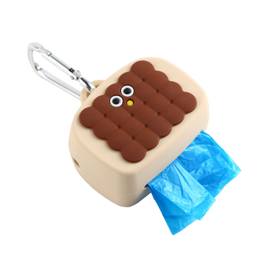 Gotoo Porta-sacos de silicone castanho para c&atilde;es, , large Imagem n&uacute;mero 5