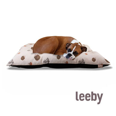 Leeby Almofada Acolchoada Branca com Ouriços para cães