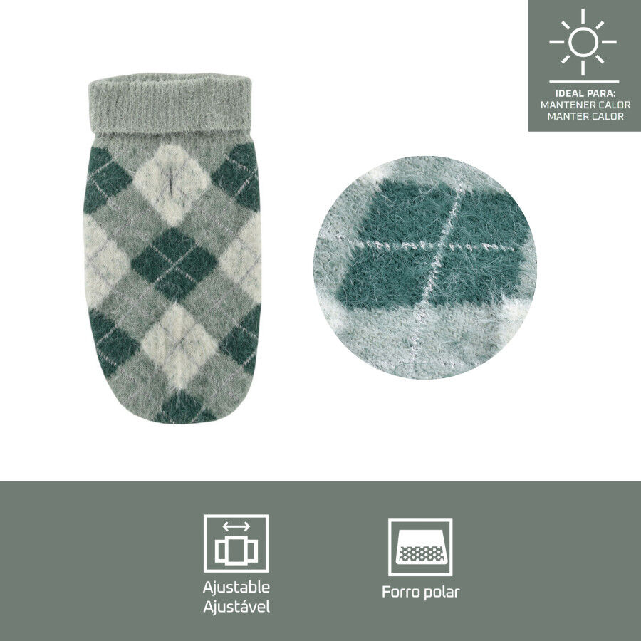 Outech Hoodie com Losangos Verdes para c&atilde;es, , large Imagem n&uacute;mero 4