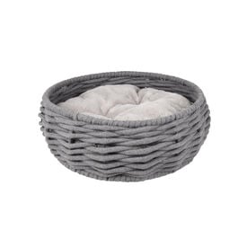 Flamingo Zinzi Redonda Cinzenta cama alcofa para cães