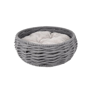 Flamingo Zinzi Redonda Cinzenta cama alcofa para cães