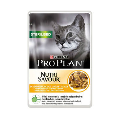 Purina Pro Plan Sterilised frango saquetas para gatos - Pack 26