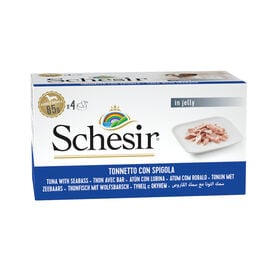 Schesir Filetes de Atum com Lubina em Gelatina lata para cães,  Schesir Filetes de Atum com Lubina em Gelatina lata para cães