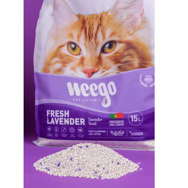 Weego Fresh Lavender Areia Aglomerante para gatos,  Imagem número 4 Weego Fresh Lavender Areia Aglomerante para gatos, , large Imagem número 4