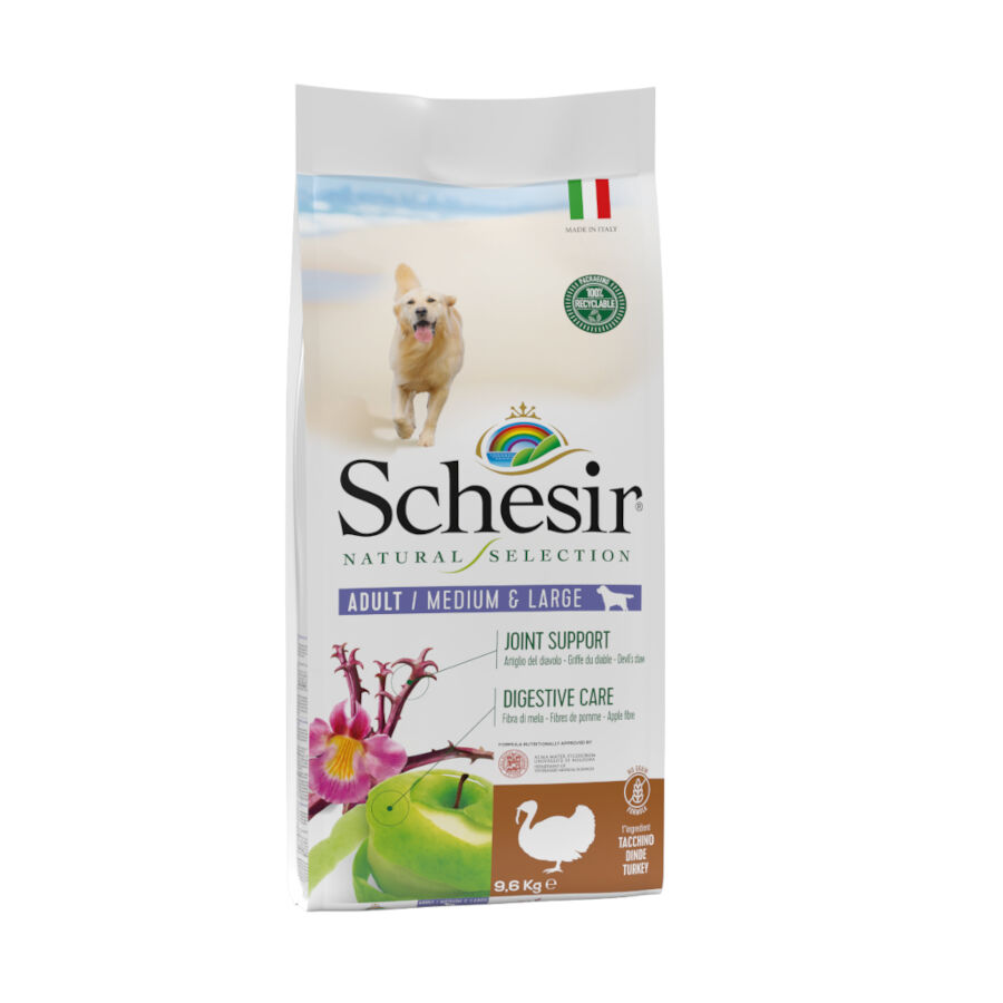 2.24 kg Schesir Adult Medium & Large Natural Selection Ra&ccedil;&atilde;o de peru para c&atilde;es, , large Imagem n&uacute;mero 1