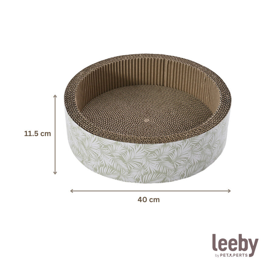 Leeby Domingo cama arranhador de cart&atilde;o com padr&atilde;o para gatos, , large Imagem n&uacute;mero 5