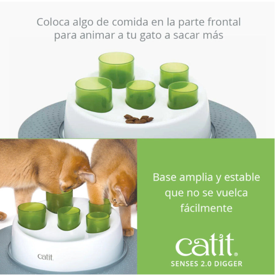 Catit Senses 2.0 Digger Comedouro Antivoracidade para gatos, , large Imagem n&uacute;mero 3