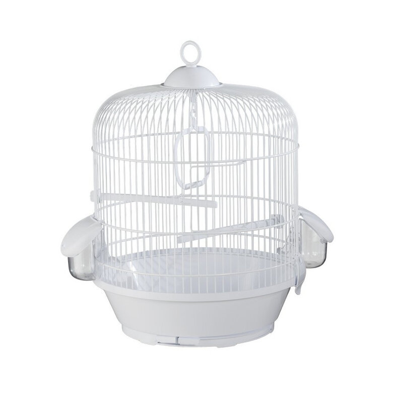Voltregà Gaiola Pequena Redonda Cinza para canários,  Imagem número 1 Voltregà Gaiola Pequena Redonda Cinza para canários, , large Imagem número 1