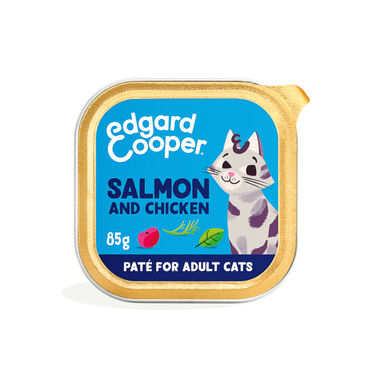Edgard & Cooper Adult Salmão e Frango em Patê terrina para gatos