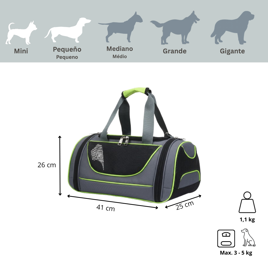 Outech Carrier Chicago Bolsa Transportadora para c&atilde;es e gatos, , large Imagem n&uacute;mero 4