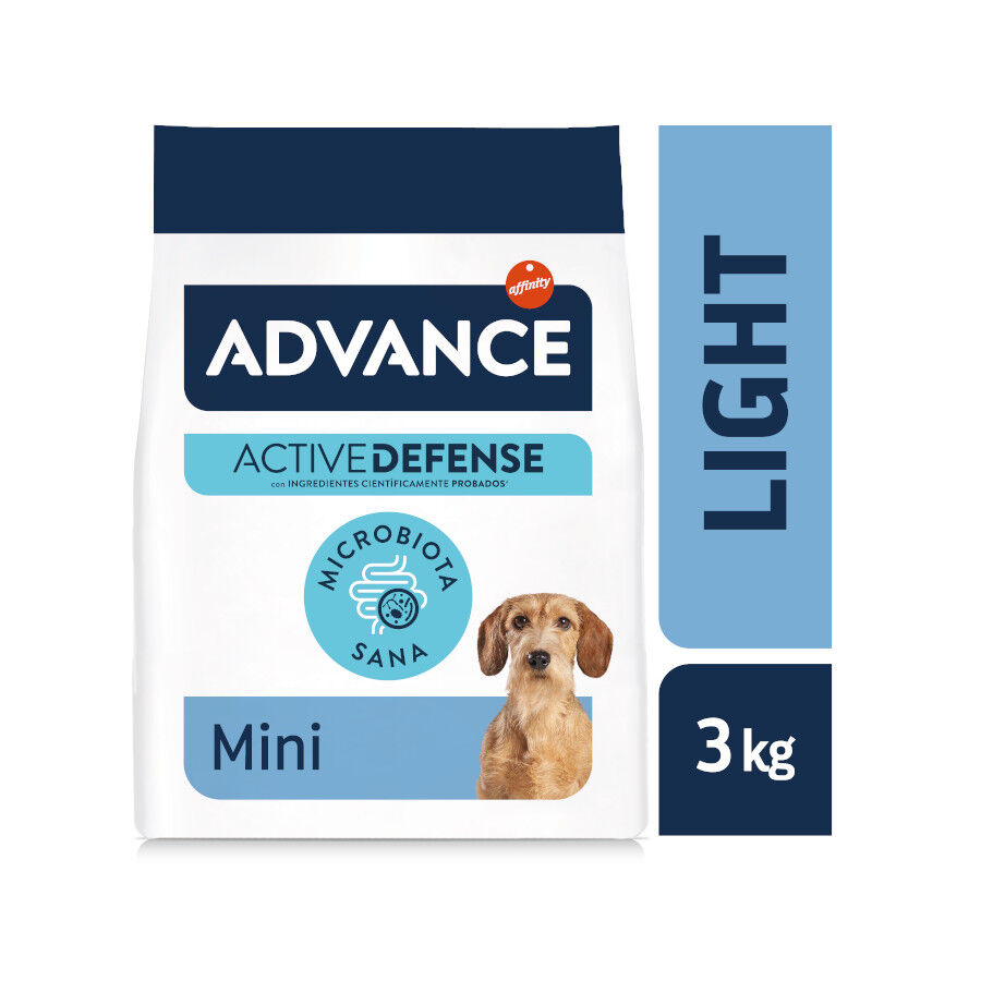 3 kg Advance Active Defense Mini Light Frango e Arroz ra&ccedil;&atilde;o para c&atilde;es, , large Imagem n&uacute;mero 2