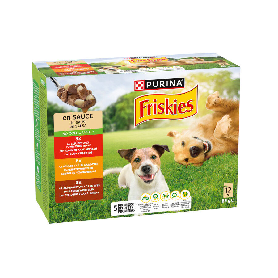 Friskies Pollo en salsa comida h&uacute;meda para perros Imagem n&uacute;mero 1