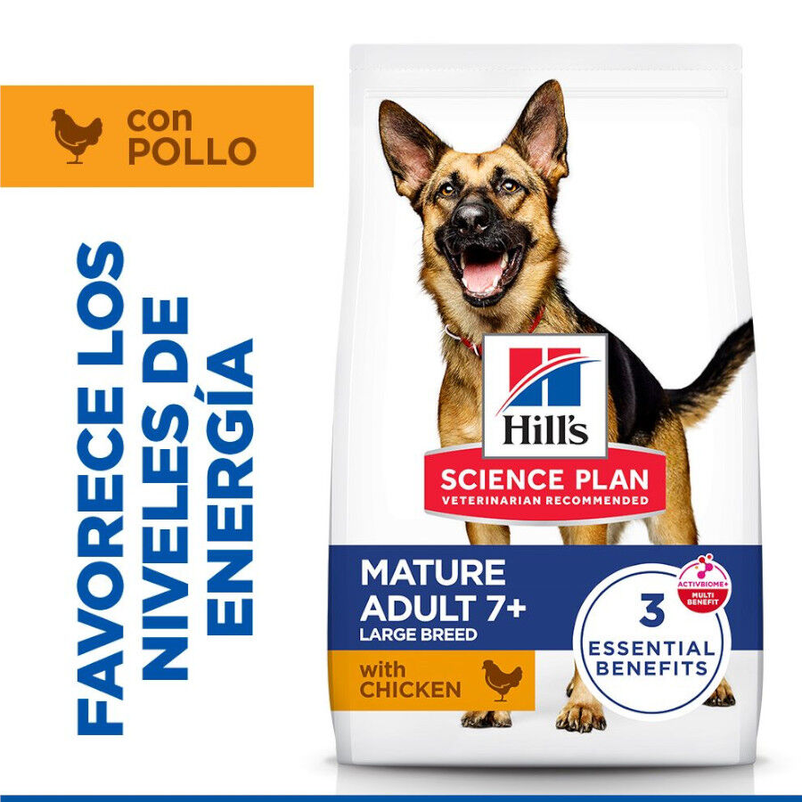 18 kg Hill's Science Plan Mature Adult Large Frango ra&ccedil;&atilde;o para c&atilde;es, , large Imagem n&uacute;mero 2
