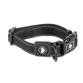 TK-Pet Reflective Comfort Coleira Preta para cães  