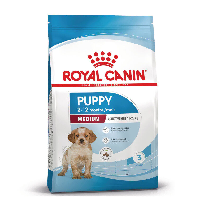 15 kg Royal Canin Puppy Medium ra&ccedil;&atilde;o para c&atilde;es, , large Imagem n&uacute;mero 1