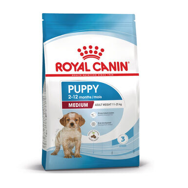18 kg (15 + 3 kg ¡gratis!) Royal Canin Puppy Medium ração para cães