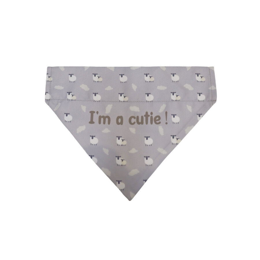 Gotoo Bandana estampada cinzenta para c&atilde;es, , large Imagem n&uacute;mero 1