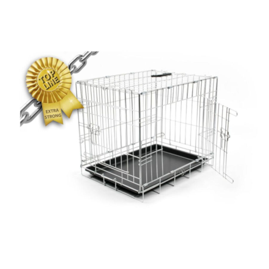Gaiola de metal extra forte Duvo Plus Chrome para c&atilde;es, , large Imagem n&uacute;mero 1