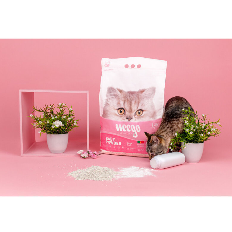 Weego Baby Powder Areia Aglomerante para gatos,  Imagem número 5 Weego Baby Powder Areia Aglomerante para gatos, , large Imagem número 5
