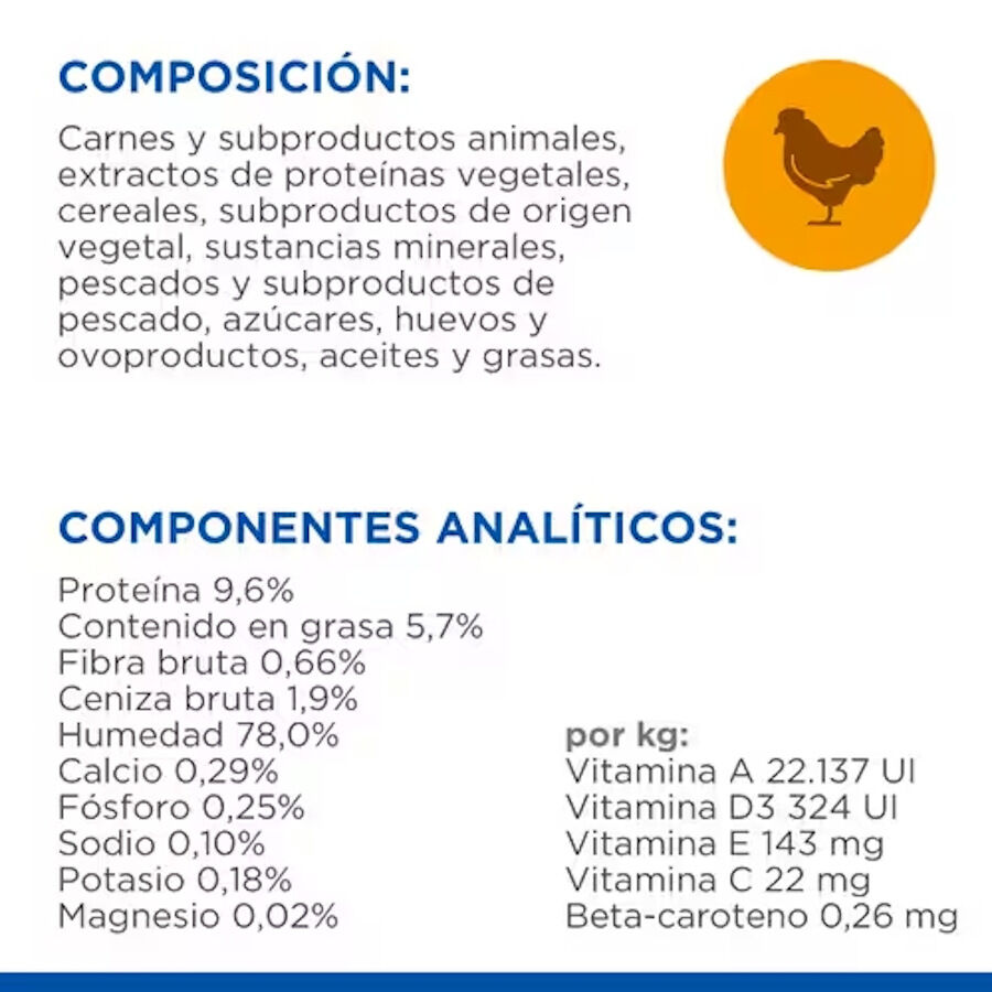 12 saquetas x 85 g Hill's Science Plan Kitten Frango e Peru em Molho Sach&ecirc; para Gatos, , large Imagem n&uacute;mero 3