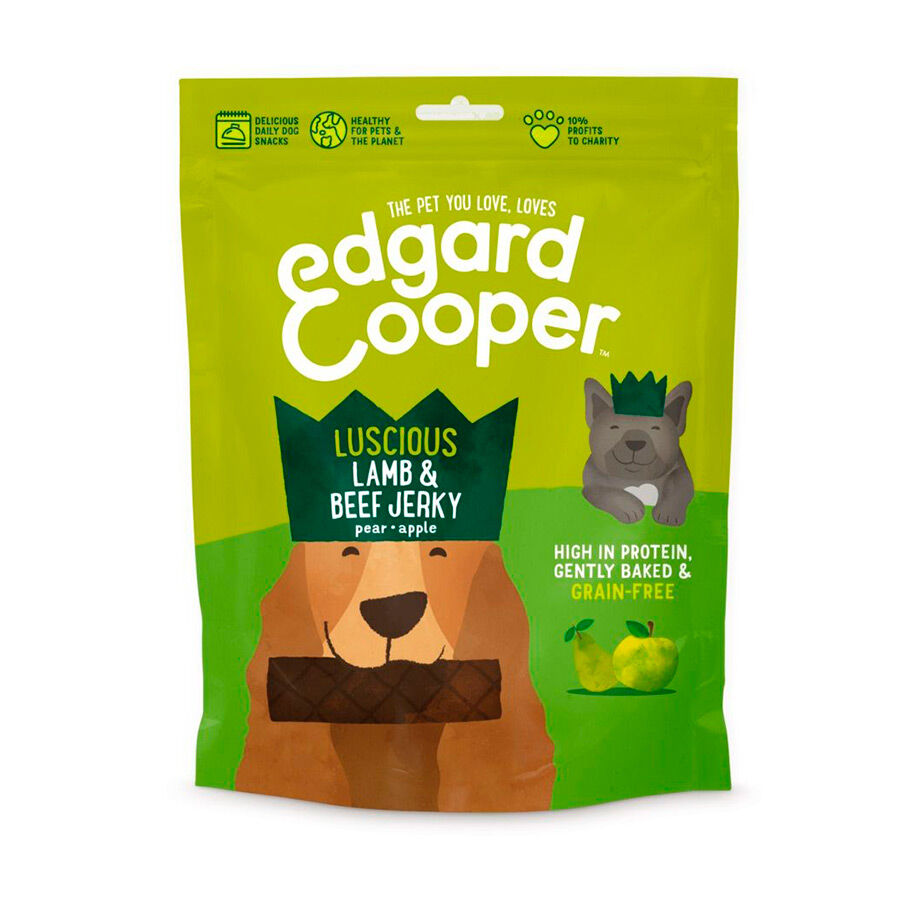 150 g Edgard y Cooper charque de cordeiro e boi para c&atilde;es, , large Imagem n&uacute;mero 1