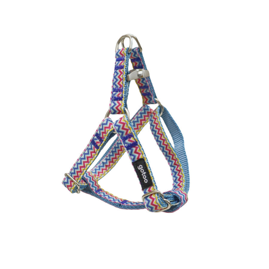 Gotoo Peitoral riscas zig- zag para c&atilde;es, , large Imagem n&uacute;mero 1