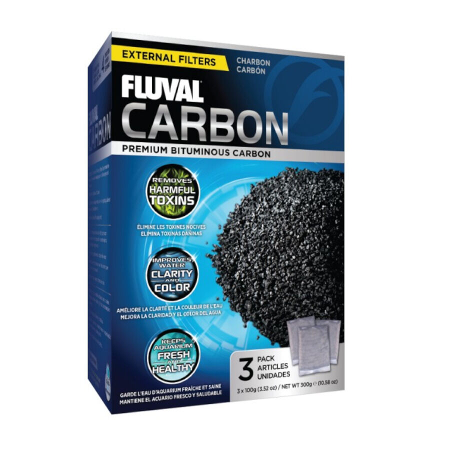 Fluval Premium Carv&atilde;o Ativado para filtro externo de aqu&aacute;rios, , large Imagem n&uacute;mero 1