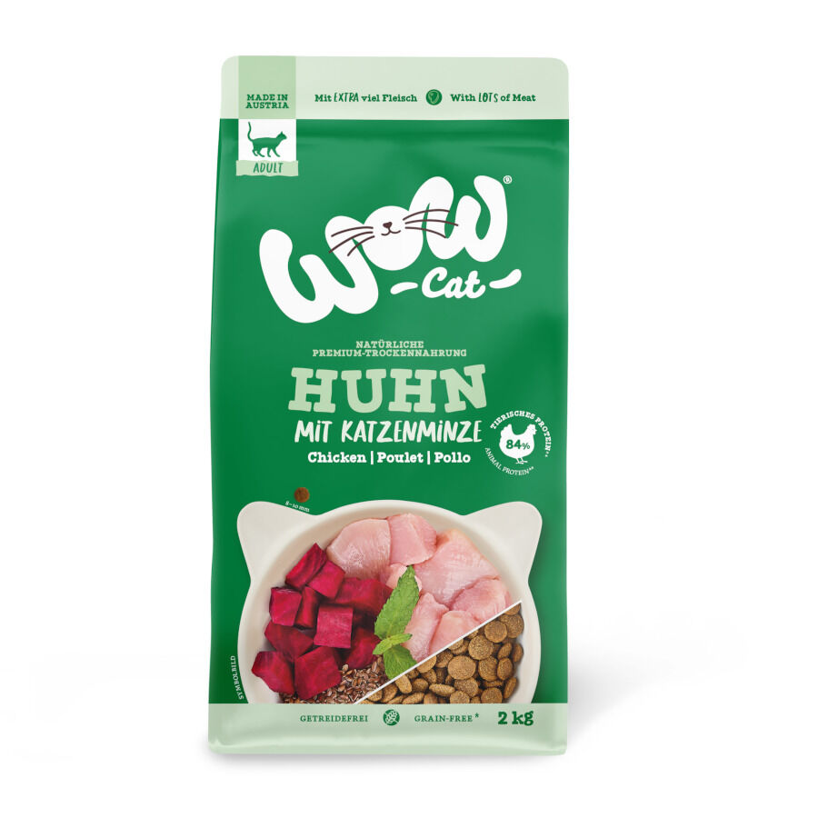 2 kg Wow, comida de frango adulto para gatos, , large Imagem n&uacute;mero 1