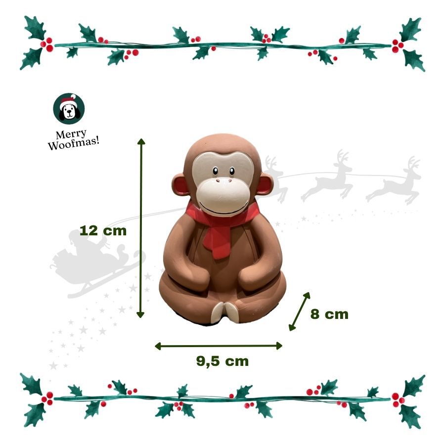 Wonder Christmas Macaco L&aacute;tex Brinquedo para c&atilde;es, , large Imagem n&uacute;mero 3