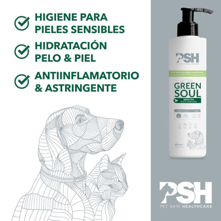 PSH Green Soul Condicionador para c&atilde;es e gatos, , large Imagem n&uacute;mero 3