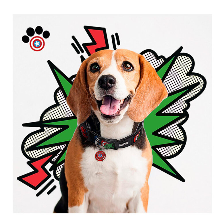 Marvel Coleira com Estampado Avengers para cães,  Imagem número 2 Collar marvel para perros. Varias tallas.  Imagem número 2