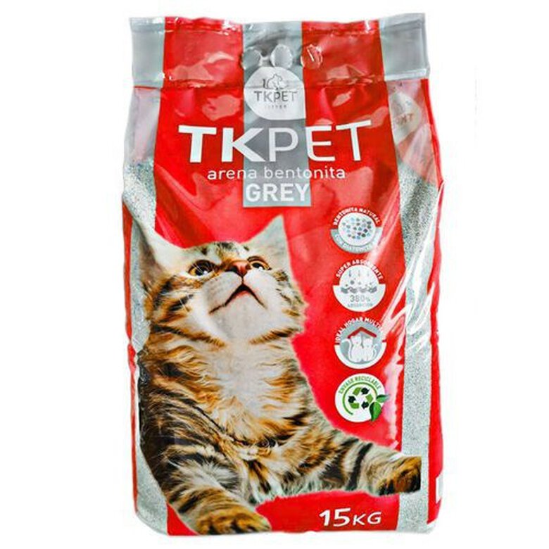 15 kg TK-Pet Areia Aglomerante Grey de Bentonite para gatos,  Imagem número 1 15 kg TK-Pet Areia Aglomerante Grey de Bentonite para gatos, , large Imagem número 1