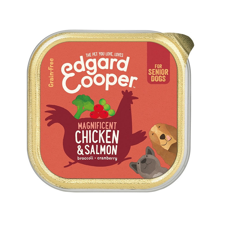 Edgard & Cooper tarrina Senior Pollo y Salm&oacute;n Imagem n&uacute;mero 1