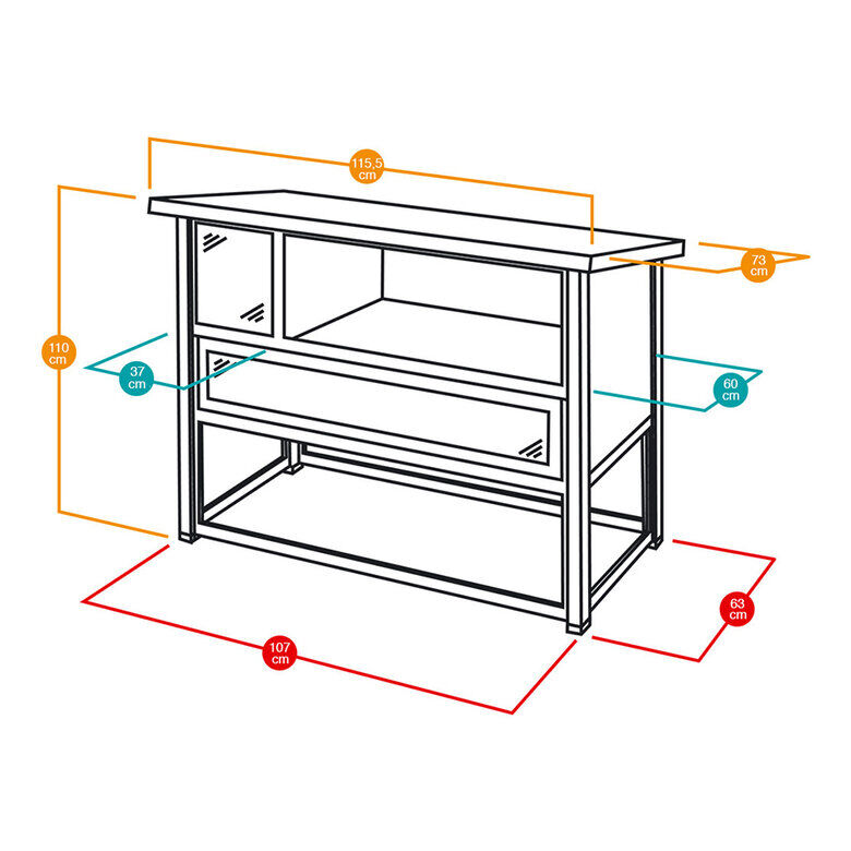 Ferplast Grand Lodge Coelheira de dois n&iacute;veis, , large Imagem n&uacute;mero 2