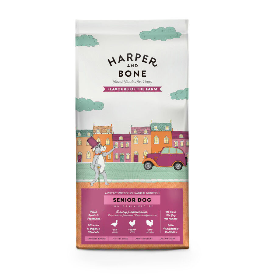 12 kg Harper & Bone Flavours Farm Ra&ccedil;&atilde;o de frango e peru Senior para c&atilde;es, , large Imagem n&uacute;mero 1
