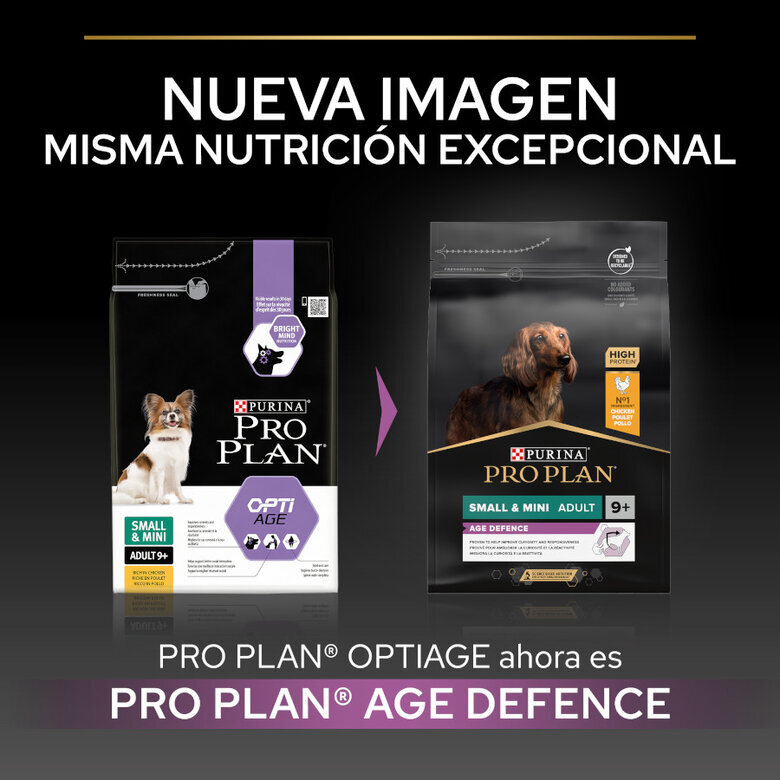 3 kg Pro Plan Adult Small & Mini OptiAge Frango ração para cães,  Imagem número 3 3 kg Pro Plan Adult Small & Mini OptiAge Frango ração para cães, , large Imagem número 3