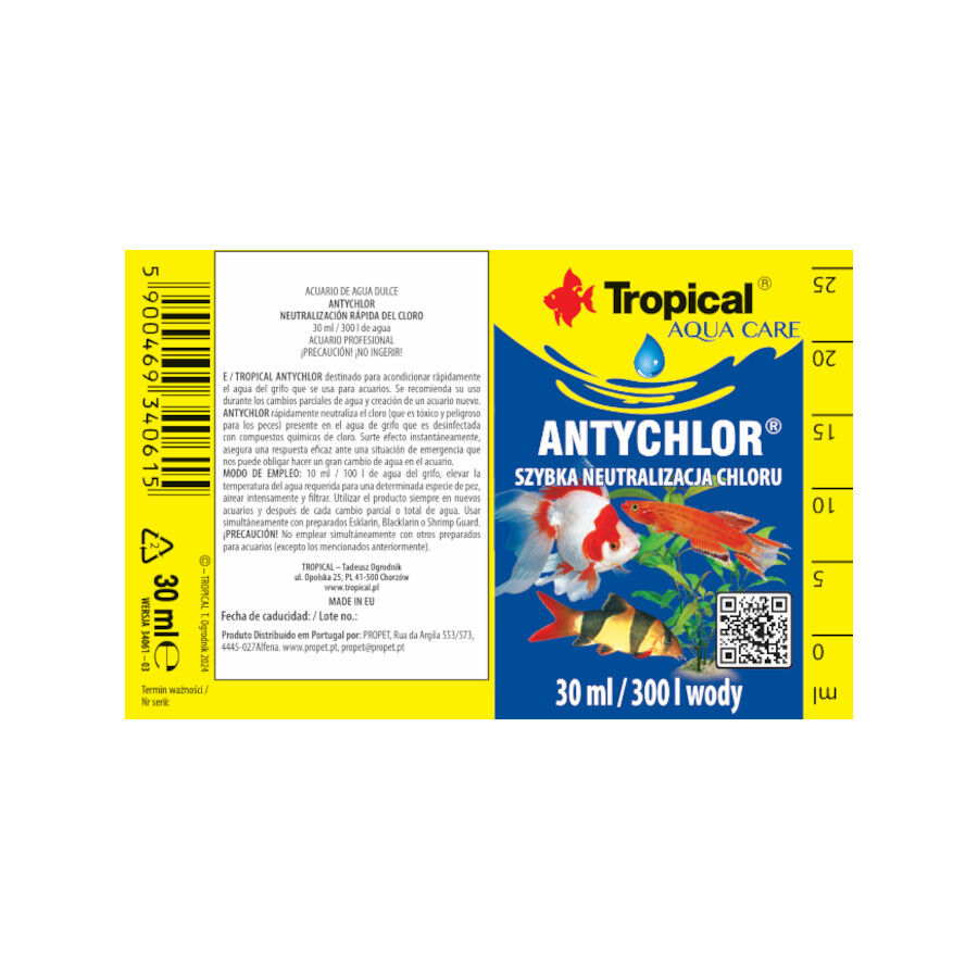30 ml Tropical Antychlor Neutraliza&ccedil;&atilde;o R&aacute;pida De Cloro para aqu&aacute;rios de agua doce, , large Imagem n&uacute;mero 2