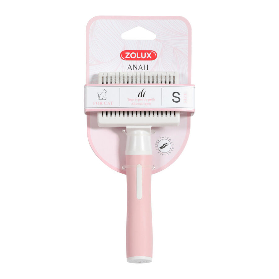 Zolux Anah Escova Slicker Retr&aacute;til de cardar para gatos, , large Imagem n&uacute;mero 4